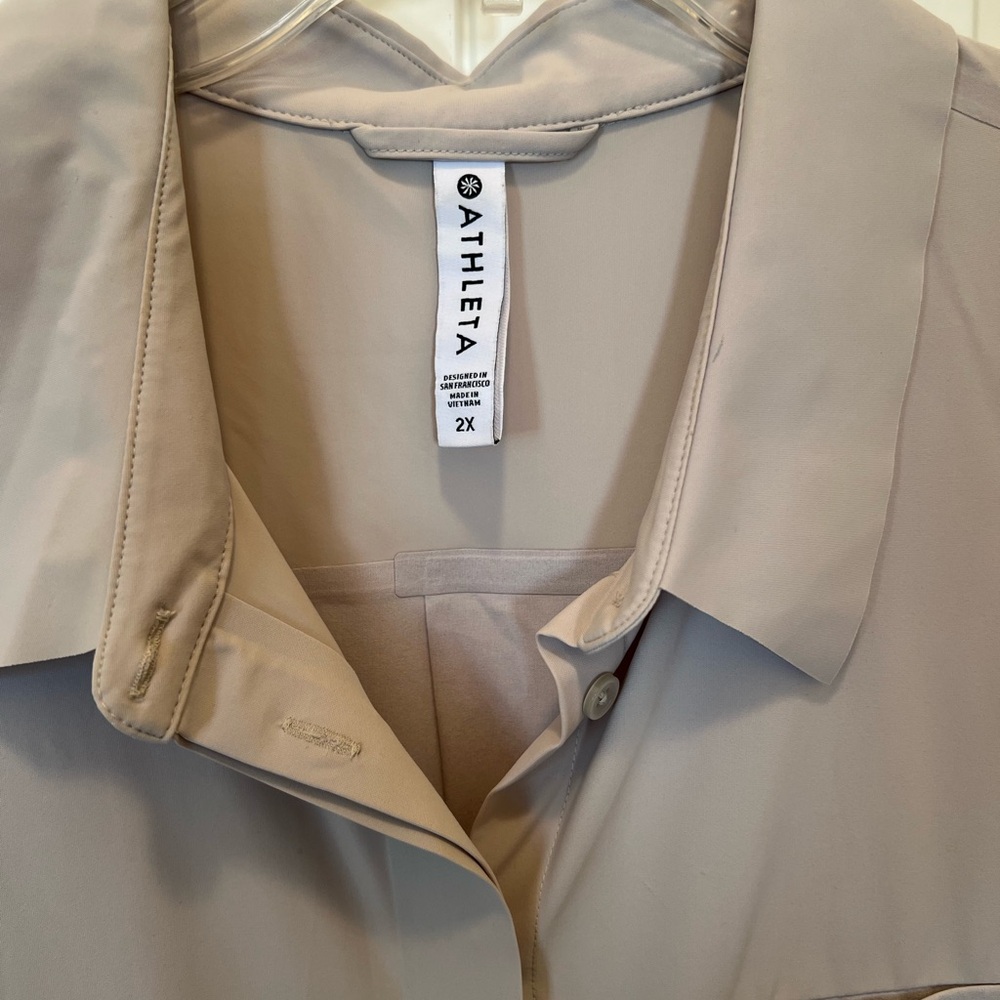 Athleta Women's Urbanite Tank in Light Beige  Size 2X - Picture 2 of 8